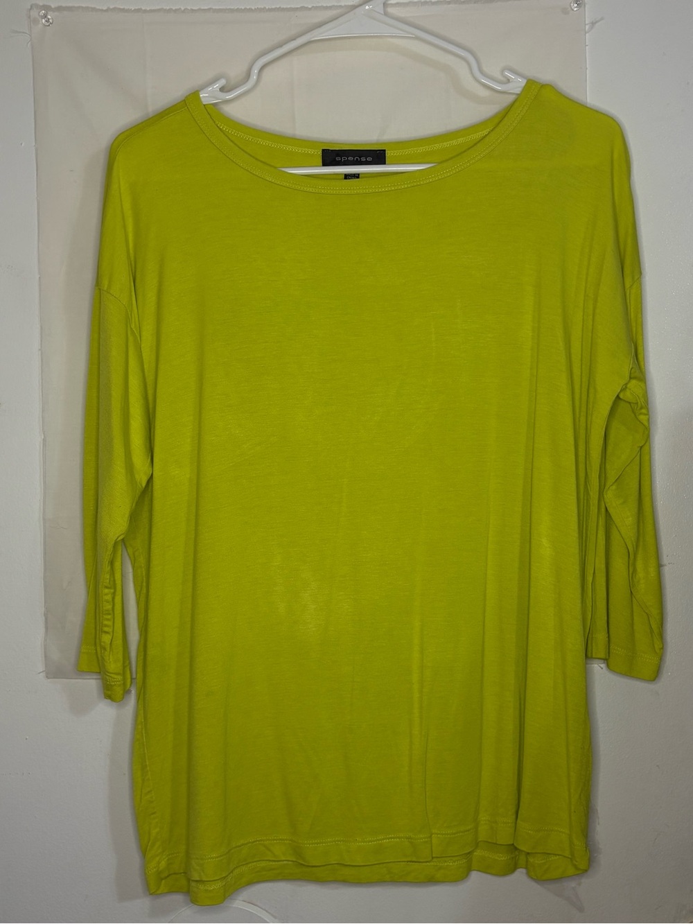 Women’s Eileen Fisher Bright Lime Long-Sleeve Relaxed Top